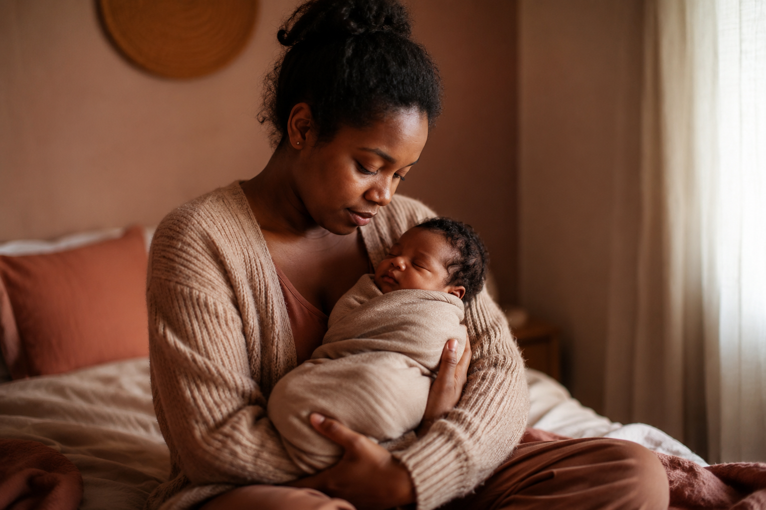 Ngozi Adeyemi, a quiet postpartum moment